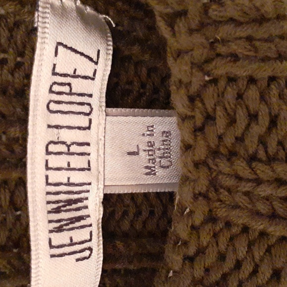 Jennifer Lopez green sweater dress/tunic size Large - Picture 6 of 10